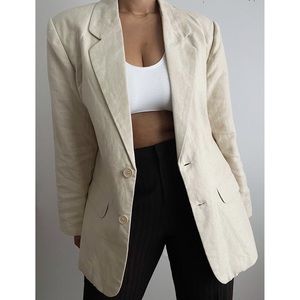 VINTAGE LINEN BLAZER